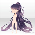 藤姫神の長艶髪Ａ　紫