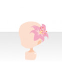 リリーヘアコサージュ　ピンク