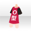 ワードデザインＴシャツ　Ｏ型