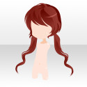 クラシックゆるふわヘア　レッド