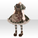 シザーガールドレスＢ　グリーン