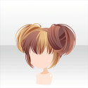 メルティダブルアイスツートンヘアＡ　チョコ