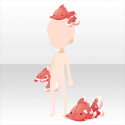 頭のせ金魚ぬいぐるみ