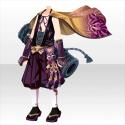 誇らかな花火師半纏スタイルＡ　紫